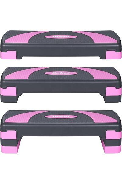 NO BRAND Stepper aerobic fitness cu 3 trepte, pentru exerciții de antrenament.