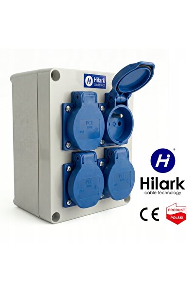Hilark Tablou electric de montare pe perete PCE 4x230 V 16 A 135x170x85