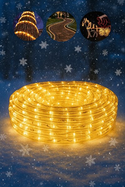 ELDOR Ghirlandă luminoasă LED de exterior, lumini de Crăciun, alb cald, 50m