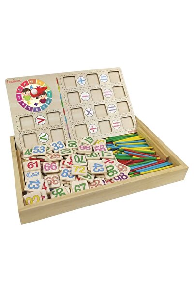 LEXIBOOK Jucării Bio din lemn pentru școala de matematică, pentru predarea ma...