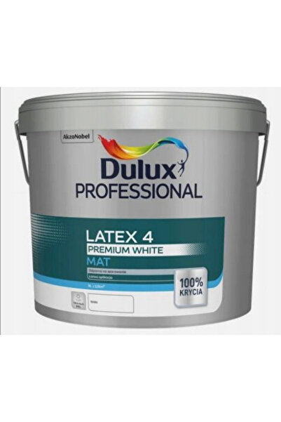 DULUX Vopsea profesională PRO LATEX PREMIUM albă pentru pereți și tavane 9L