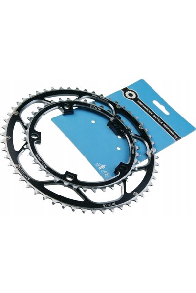 Lasco Foi de angrenaj negre 53/39T Road-02 53/39T negre
