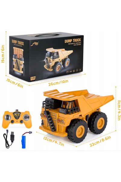 NO BRAND Mașină de construcții RC cu telecomandă, perfectă ca un cadou de Cră...