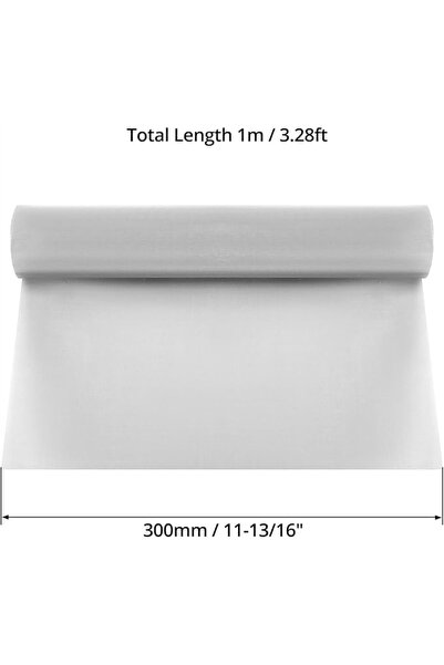 NO BRAND PLASĂ DE FILTRARE DIN OȚEL INOXIDABIL 304, 30 x 100 cm, 120 MESH, RE...