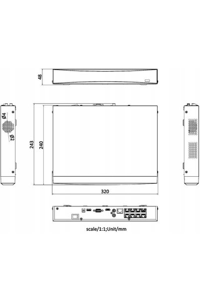 Hikvision Înregistrator IP DS-7608NXI-K1/8P(D)/Alarm4+1 PL