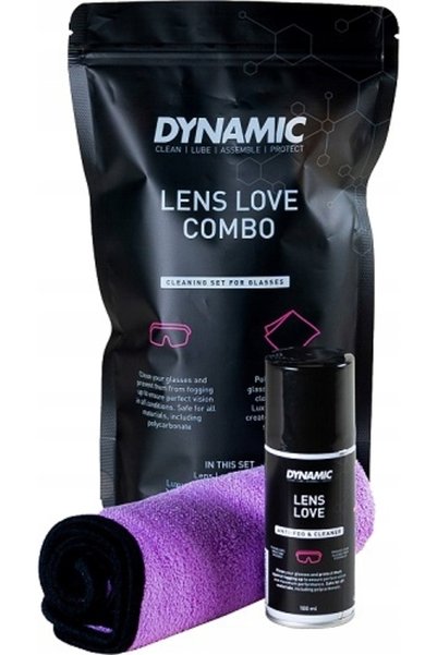 NO BRAND Kit de curățare ochelari Dynamic Bike Care Lens Love Combo
