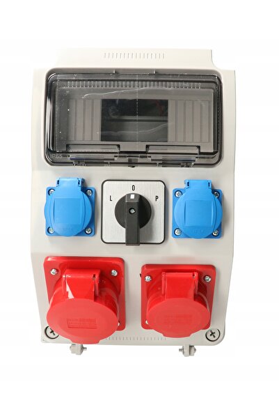 VIPLAST Cutie de distribuție aparentă cu priză comutată 32A 16A 2x250V L-P