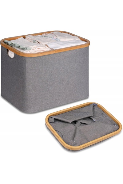 NO BRAND COȘ DE RĂPĂDURI PLIABIL ELEGANT REZISTENT ORGANIZATOR DE BAIE 50L