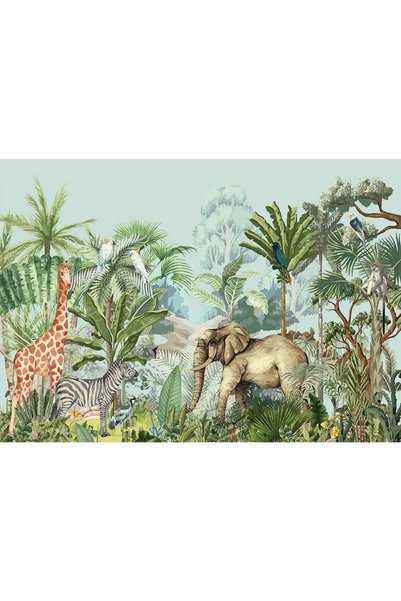 VIODESIGN Fototapet Copii, autoadeziv, Savana , multicolor, 80x120 cm CO540