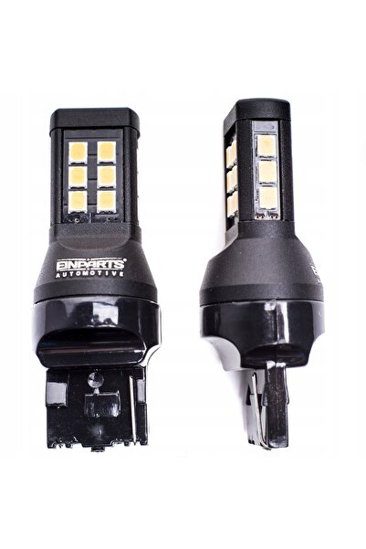 EinParts Automotive Becuri LED W21W 7440 portocalii pentru mașină 12V cu CANBUS
