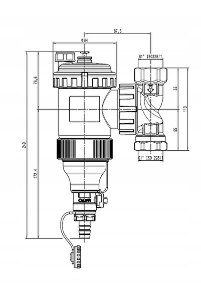 CALEFFI Separator Filtru magnetic DIRTMAGPRO 1''