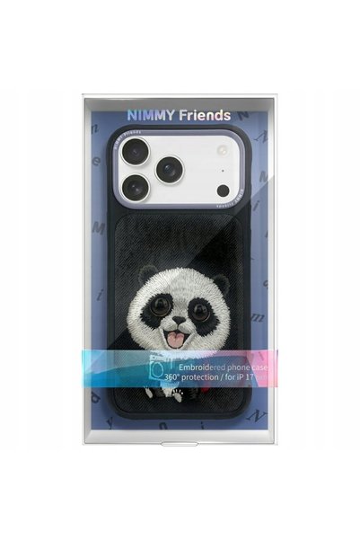 NO BRAND NIMMY ETUI BIG EYED PET 2.0 PENTRU IPHONE 17 DESIGN PANDA ZWIEROZYCNY