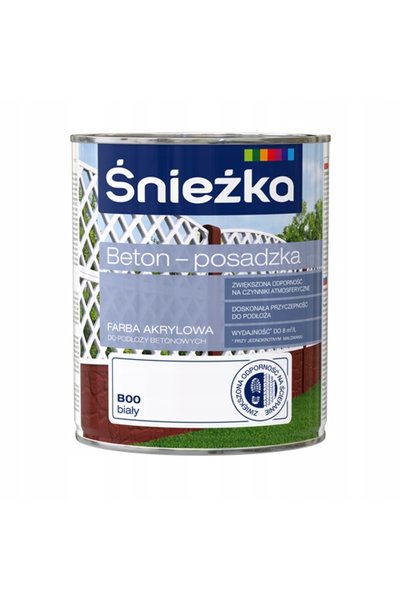 Śnieżka Vopsea acrilică pentru beton B00 ALB 0.8L