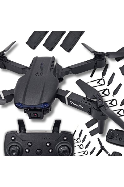 NO BRAND Dronă gri cu cameră E99 Pro, carcasă, WiFi, pentru copii, kit de înv...