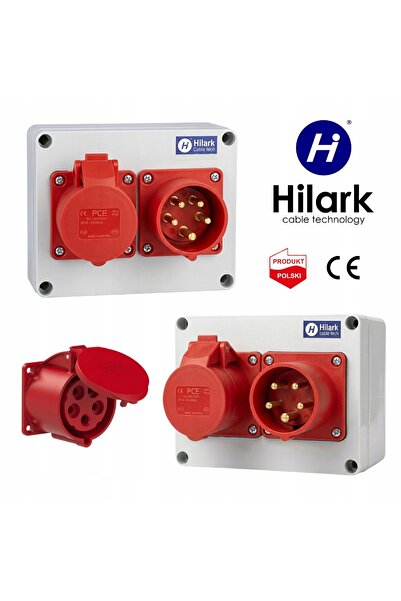 Hilark Tablou electric de putere pentru montare pe perete PCE 32A 400V IP44