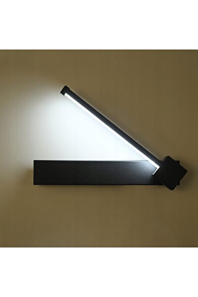 NO BRAND Aplică de perete stânga CCT 6W 30cm negru, culoare lumină (3000K/400...