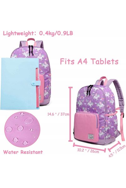 NO BRAND Rucsac școlar pentru copii cu design pinguin 11,5L 4-6 ani rezistent...