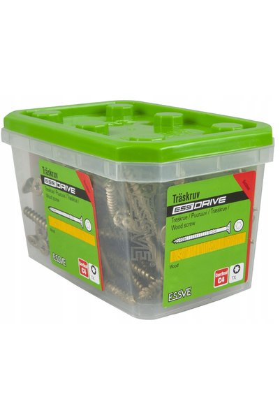 ESSVE Șuruburi pentru LEMN conice 6 x 90mm, oțel călit C4 100 buc.