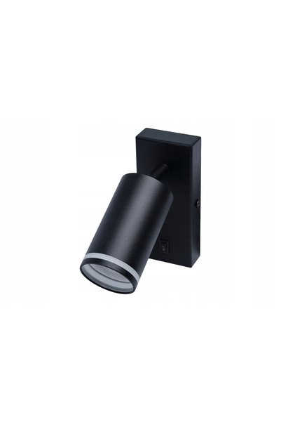 NO BRAND KINKIET 55 x 100mm cu întrerupător NEGRU PENTRU CAMERĂ pentru dormit...