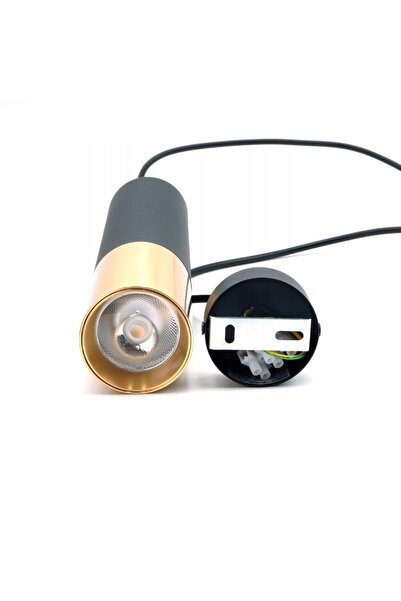KB Spot pe cablu GU10 SLIM NEGRU/AURIU pentru masă