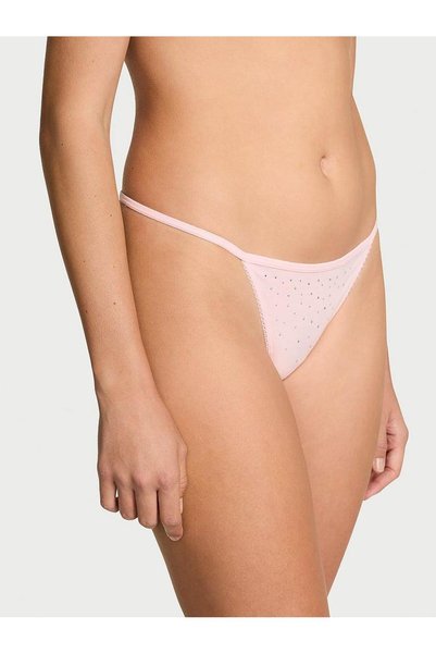 Victoria's Secret Esnek Pamuklu Işıltılı V-String Külot