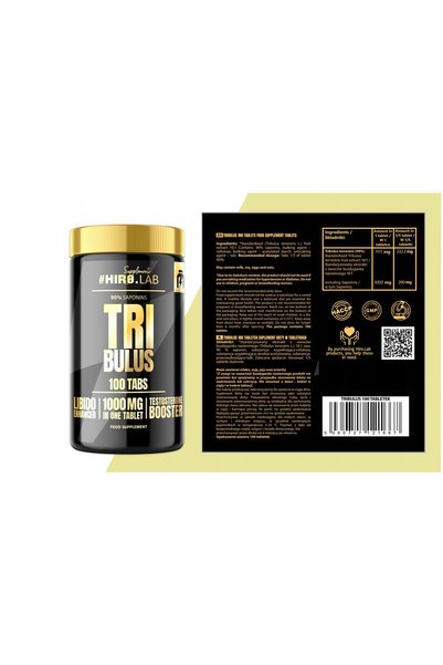 HIRO.LAB Tribulus Terrestris - Stimulent de testosteron Buzdyganek - 100 tablete