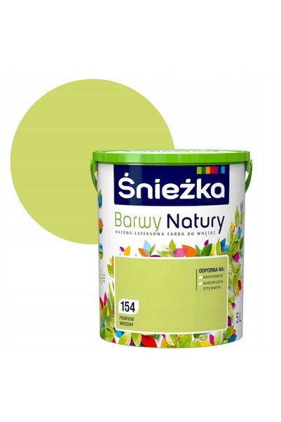 Śnieżka Vopsea de perete culori naturale - Briză de primăvară 154 - 5L