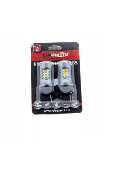 EinParts Automotive Becuri LED W21W 7440 pentru lumini de semnalizare portocalii