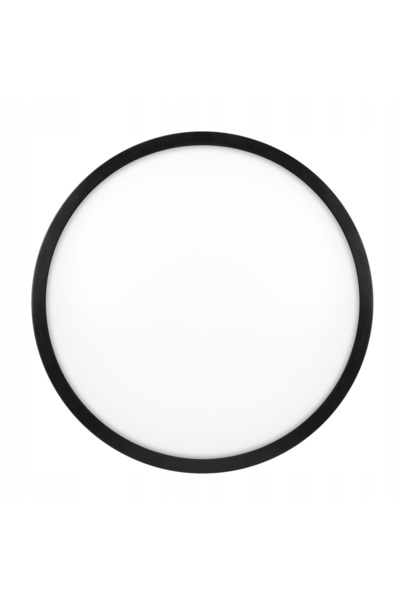 GoLED Plafonieră LED pentru baie, 24W, IP44, neagră, cu senzor