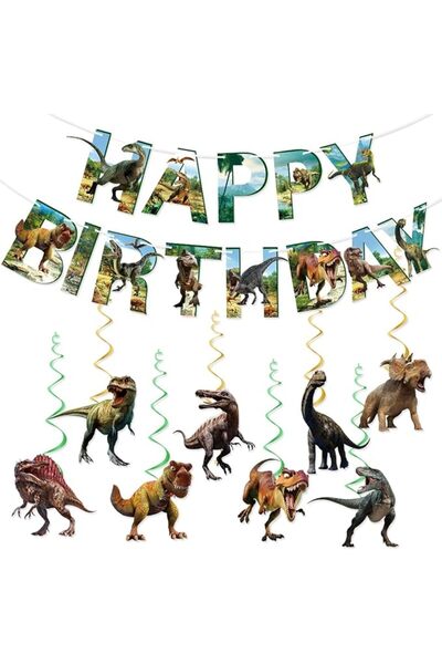 TERRIFI Dinosaur Birthday Party Decorations Set for Kids Boys Girls, Dino The...
