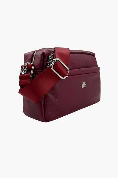 SOSELA 67-7081 Women's Burgundy Crossbody Bag