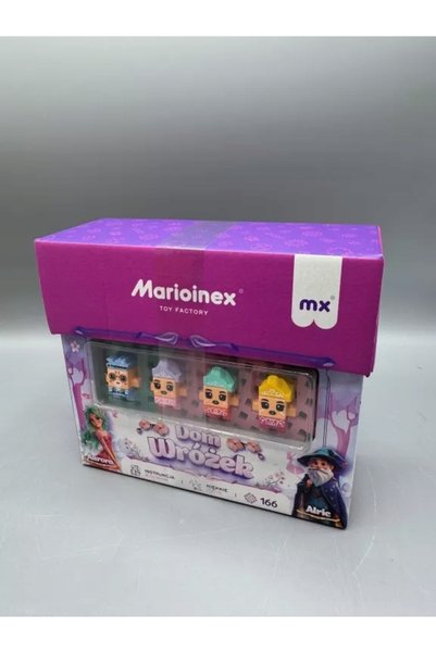 Marioinex MINI WAFFLE PRINCESS BLOCURI DE CONSTRUCȚIE 166 EL. DOM Zâna 6+