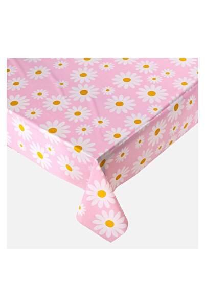 OEM Față de Masă din Plastic Roz cu Model Margarete 180x120 cm – Protecție și...