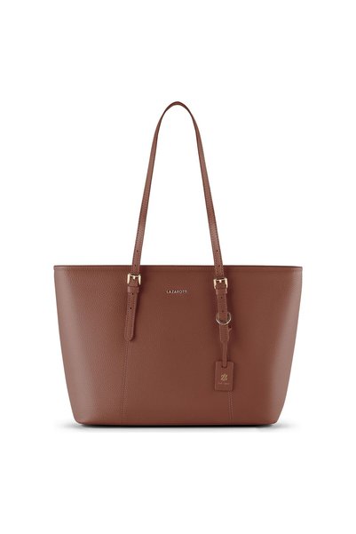 Lazarotti Bologna Leather XL Shopper Tasche Leder 35 cm
