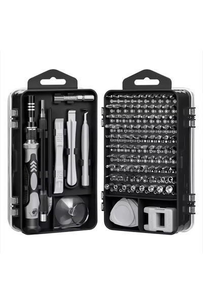 Choice Black 115-in-1 Precision Screwdriver Kit with Magnetic Tips Profession...