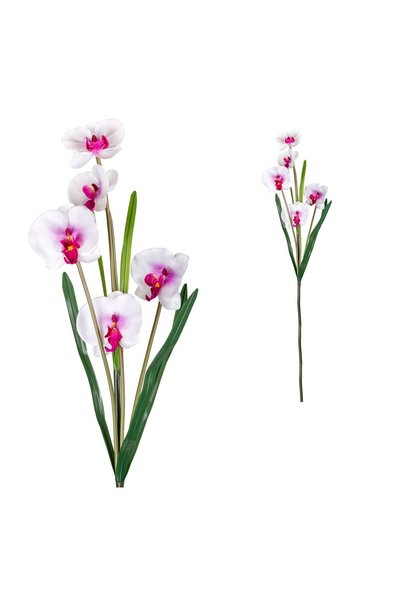 OEM Floare Artificială Orhidee Albă 100 cm – Decor Realist pentru Casă și Eve...