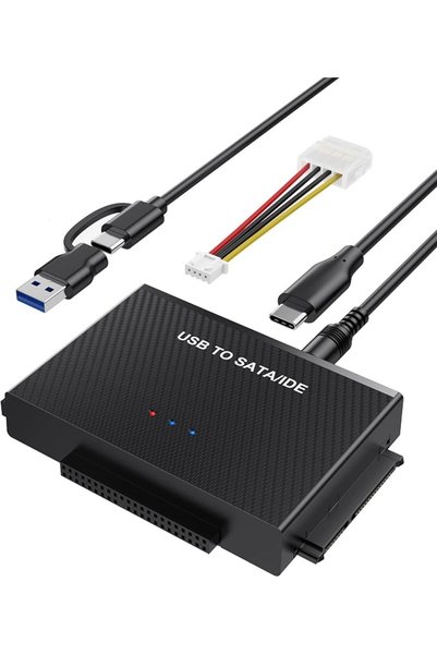 Joyelink قارئ القرص الصلب، محول SATA IDE إلى USB 3.0، محول USB + Type C لاستع...