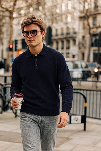 DAMGA JEANS Pulovere - Bleumarin - Regular fit