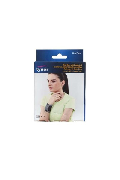 Tynor Wrist Brace With Double Lock E-05 L