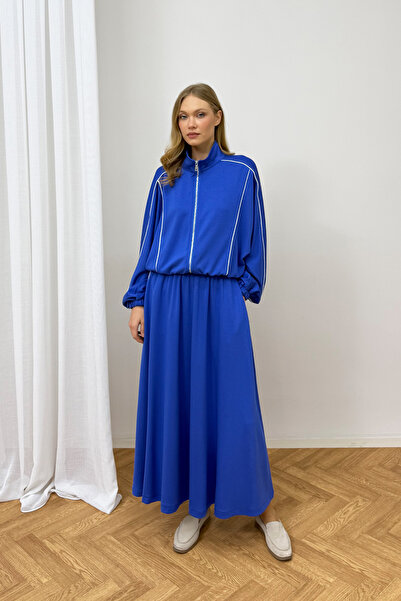 Melike Tatar Piping Skirt Set 3-4553