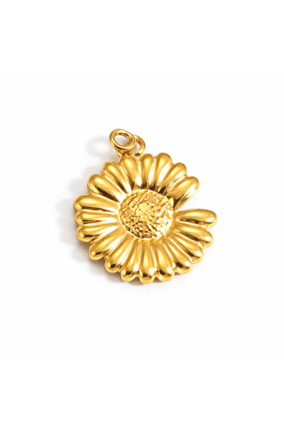 YVA Jewelry Charm din inox placat cu aur waterproof „Antheia” – Floarea iubirii