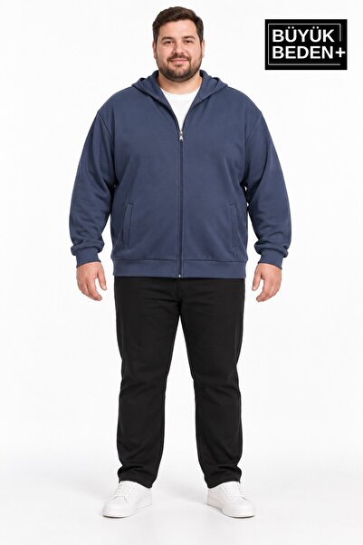Superlife Plus Size Cardigans - Blue - Regular fit