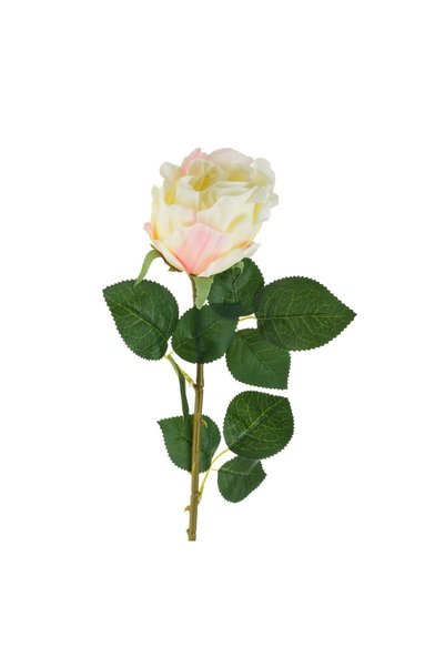OEM Floare Artificială cu Tulpina Lunga Trandafir Alb 71 cm – Decor Realist p...