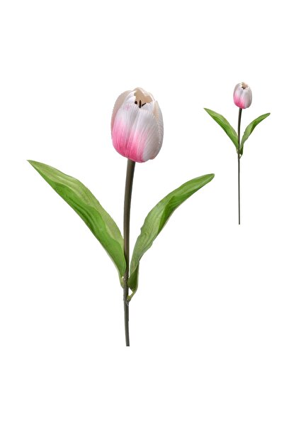 OEM Lalea Crem/Roz 52 cm – Decor Realist pentru Casă și Evenimente