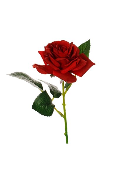 OEM Floare Artificială Trandafir Roșu 32 cm – Decor Realist pentru Casă și Ev...