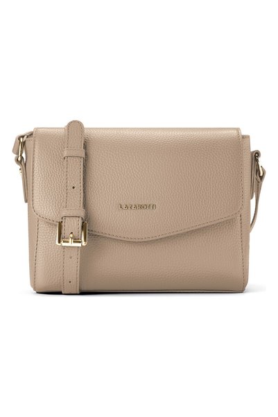Lazarotti Bologna Leather Crossbody Umhängetasche Leder 22 cm