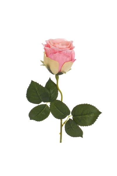 OEM Floare Artificială cu Tulpina Lunga Trandafir Roz 52 cm – Decor Realist p...