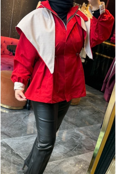 PRENSES ŞAL POLEN 3257 TASARIM TRENCH CEKET