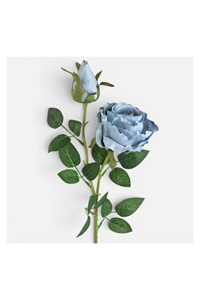 OEM Floare Artificială Trandafir Albăstru 67 cm – Decor Realist pentru Casă ș...