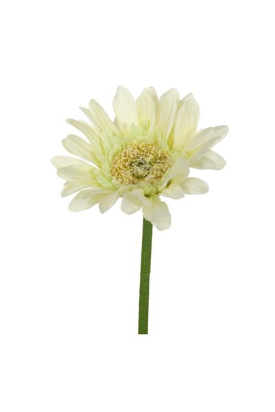 OEM Floare Artificială Gerbera Crem 28 cm – Decor Realist pentru Casă și Even...